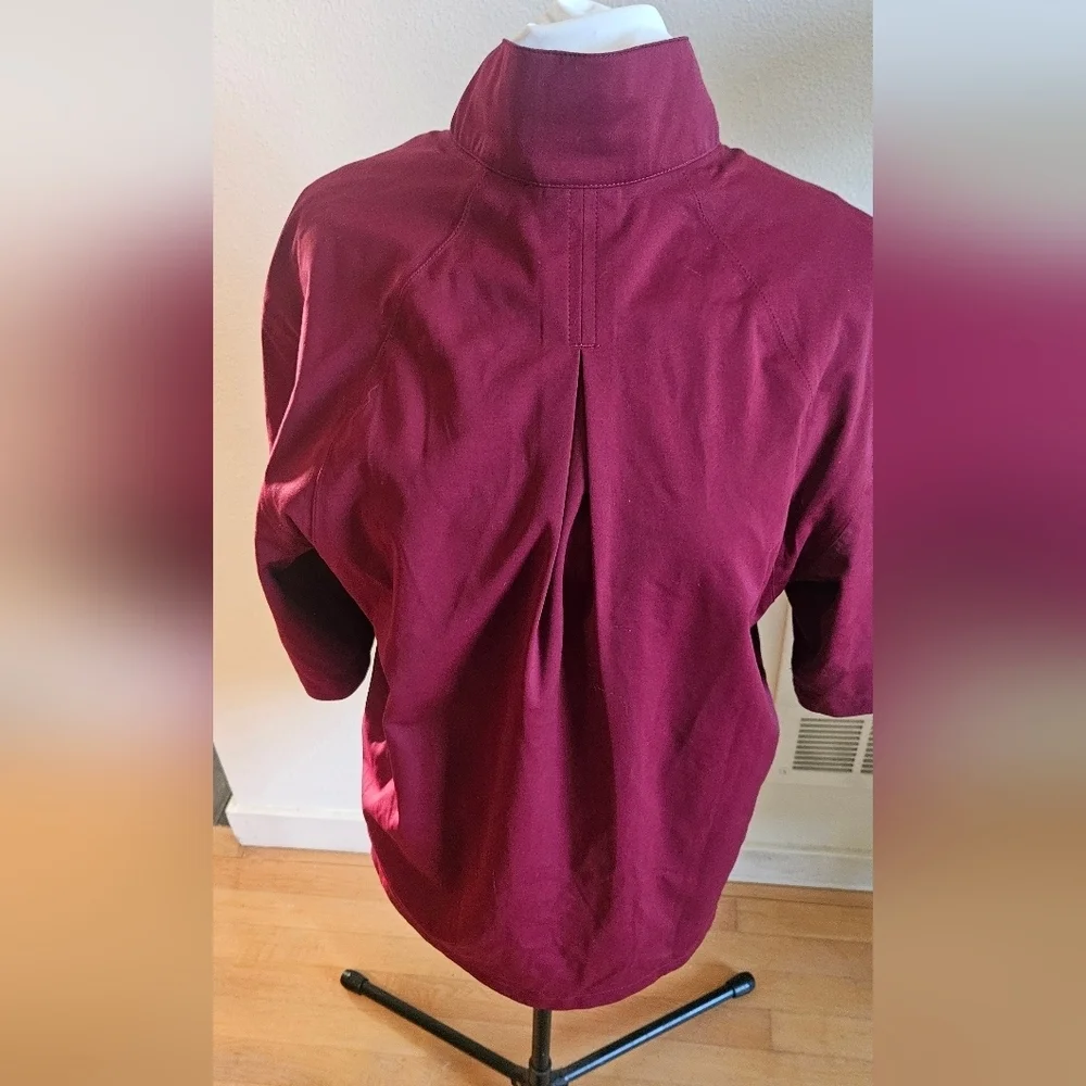 Nike Golf Storm Fit Short Sleeve 1/4 Zip Windbreaker Jacket Mens M/Wmn's L  Red